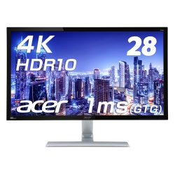 Acer 28型ワイド液晶ディスプレイ （TN/非光沢/3840x2160/4K/16：9 