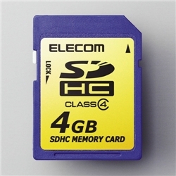 SDHCメモリカード 4GB/Class4対応 MF-FSDH04G