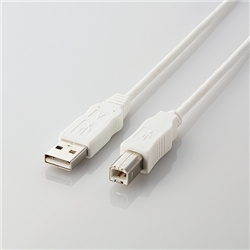 EU RoHSwߏ USB2.0P[u AB^Cv/1.5m(zCg) USB2-ECO15WH