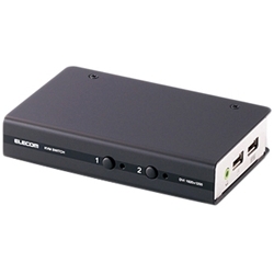 パソコン切替器/DVI対応/BOX型/2ポート KVM-DVHDU2