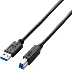 USB3.0ケーブル(A-B)/2.0m/ブラック USB3-AB20BK