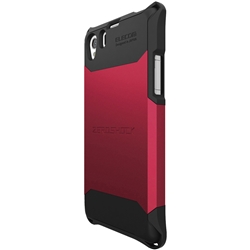 Xperia Z1 SOL23/SO-01F用ZEROSHOCKケース/液晶保護フィルム付/レッド PM-SOZ1FZERORD