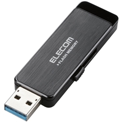 USBフラッシュ/4GB/ハードウェア暗号化機能/ブラック/USB3.0 MF-ENU3A04GBK