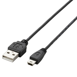 USB2.0P[u/A-miniB^Cv/ɍ/0.5m/ubN U2C-MXN05BK
