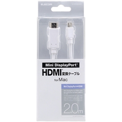 Mini DisplayPort-HDMIϊP[u/2.0m/zCg AD-MDPHDMI20WH
