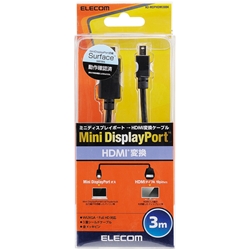 Mini DisplayPort-HDMIϊP[u/3.0m/ubN AD-MDPHDMI30BK