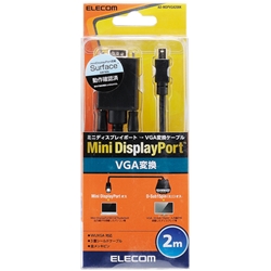 Mini DisplayPort-VGAϊP[u/2.0m/ubN AD-MDPVGA20BK