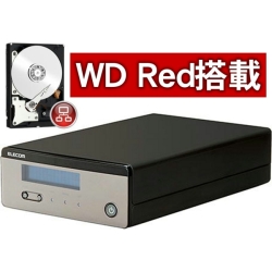 エレコム NetStor BOX型 LinuxNAS 1Bay NSB-3NRVシリーズ WD Red採用