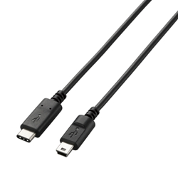 USB2.0P[u/C-miniB^Cv/Fؕi/0.5Ao/1.0m/ubN U2C-CM10NBK