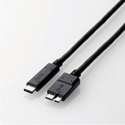 USB3.1P[u/Gen2/C-microB^Cv/Fؕi/3Ao/0.5m/ubN USB3-CMB05NBK