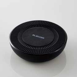 Qi規格対応ワイヤレス充電器/5W/9W/10W/冷却ファン付/卓上タイプ/ブラック W-QA06BK