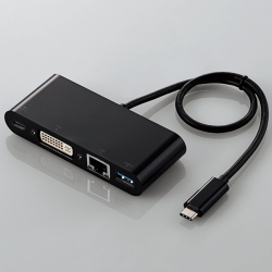 エレコム Type-Cドッキングステーション/USB PD対応/充電用Type-C1 