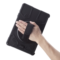 エレコム Surface Go 2用フルプロテクトケース/ショルダーベルト付/スタンド付/ブラック TB-MSG20HVHBK