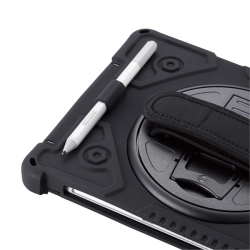 エレコム Surface Go 2用フルプロテクトケース/ショルダーベルト付/スタンド付/ブラック TB-MSG20HVHBK