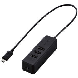 USB Type C nu/USB2.0/USB-AX3|[g/USB Power DeliveryΉType-C1|[g/P[u30cm/ubN U2HC-T431PBK