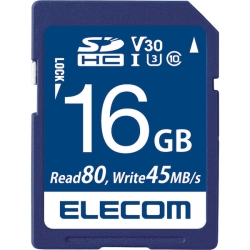 SDHCカード/データ復旧サービス付/ビデオスピードクラス対応/UHS-I U3 80MB/s 16GB MF-FS016GU13V3R