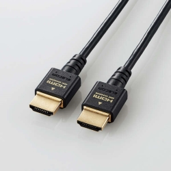 HDMIケーブル/HDMI2.1/ウルトラハイスピード/スリム/1.0m/ブラック DH-HD21ES10BK
