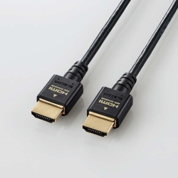 HDMIケーブル/HDMI2.1/ウルトラハイスピード/スリム/1.5m/ブラック DH-HD21ES15BK