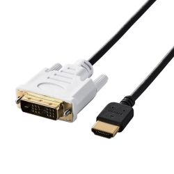 HDMI-DVI変換ケーブル/2m/スリム/ブラック DH-HTDS20BK