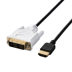 HDMI-DVI変換ケーブル/1m/スリム/ブラック DH-HTDS10BK