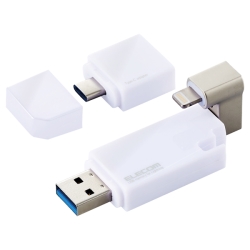 LightningUSB/USB3.2(Gen1)/USB3.0Ή/64GB/Type-CϊA_v^t/zCg MF-LGU3B064GWH