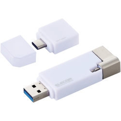 LightningUSB/USB3.2(Gen1)/USB3.0Ή/128GB/Type-CϊA_v^t/zCg MF-LGU3B128GWH