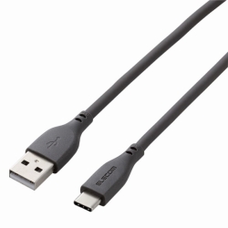 USB-A to USB Type-CP[u/Ȃ߂炩/2.0m/O[ MPA-ACSS20GY