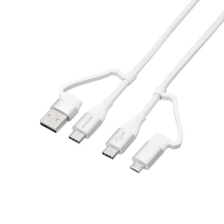 4in1 USBP[u/USB-A+USB-C/Micro-B+USB-C/USB Power DeliveryΉ/2.0m/zCg MPA-AMBCC20WH