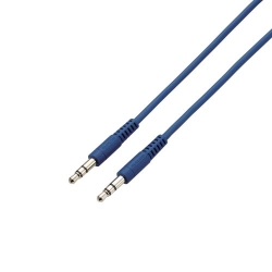 AUXケーブル/φ3.5-φ3.5/やわらか/1.0m/ブルー AX-35MY10BU