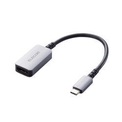 USB Type-C映像変換アダプタ/Type-C - HDMI/60Hz/高耐久/シルバー AD-CHDMIQSSV