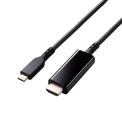 fϊP[u/USB Type-C - HDMI/~[OΉ/60Hz/ϋv/1.0m/ubN MPA-CHDMIS10BK