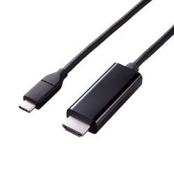 fϊP[u/USB Type-C - HDMI/~[OΉ/60Hz/炩/3.0m/ubN MPA-CHDMIY30BK