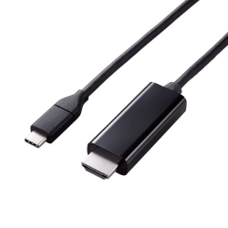 fϊP[u/USB Type-C - HDMI/~[OΉ/60Hz/炩/2.0m/ubN MPA-CHDMIY20BK