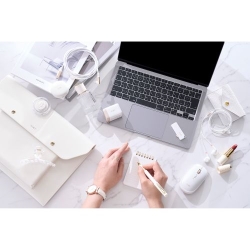 エレコム ILMF/AC充電器/USB充電器/USB Power Delivery対応/PPS対応/65W/USB-C2ポート/スイングプラグ/ホワイト MPA-ACCP43WH-IL