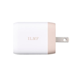 エレコム ILMF/AC充電器/USB充電器/USB Power Delivery対応/PPS対応/65W/USB-C2ポート/スイングプラグ/ホワイト MPA-ACCP43WH-IL