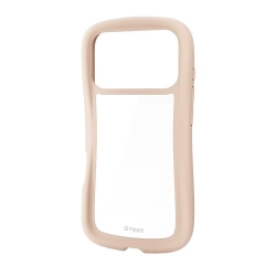 iPhone 17 Pro/Grippy/フレームカラー/メタルステッカー付/ベージュ
