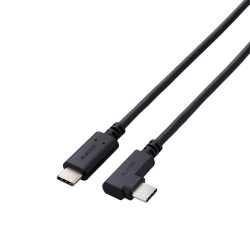 USB2.0�P�[�u��/C-C�^�C�v/�F�ؕi/USB Power Delivery�Ή�/L���R�l�N�^/���炩/0.5m/�u���b�N