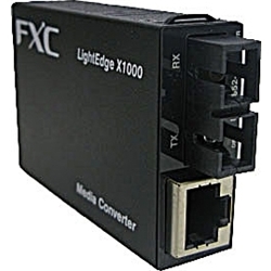 FXC 10BASE-T/100BASE-TX to FX(2芯SC、SMF30km) メディアコンバータ +
