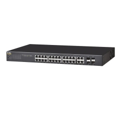 FXC Lite Smart PoEスマートスイッチ 28ポートタイプ(10/100/1000MPoE×24、1GSFP×4)MAX.370W NS2028VPEL-ES