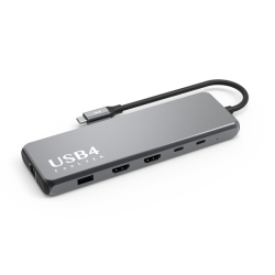 Portable USB4 10-in-1 USB-C Hub HCM010AP2F