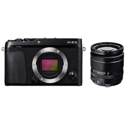 【クリックでお店のこの商品のページへ】富士フイルム ミラーレスデジタルカメラ X-E3 ズームレンズキット ブラック F X-E3LK-B