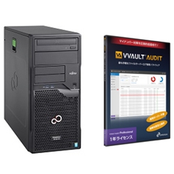 FUJITSU PRIMERGY TX1310 M1 セレクト (Xeon E3-1226v3/4GB/BC-SATA 500GB*2  RAID1/W2012R2std) & VVAULT AUDITセット PYT1311ZGS-AD - NTT-X Store