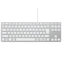 Matias Wired Aluminum Tenkeyless Keyboard for PC - Silver {z FK308PCS-JP
