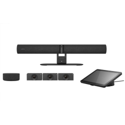 Jabra Android OS���ڈ�̌^�r�f�I�o�[ �^�b�`�R���g���[���[���g���I�[�f�B�I���g���J����3��t�� ���c�������uPanaCast Room Kit Multi P55 VB&TC APAC SpkMic Crew�v