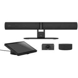 Jabra Android OS���ڈ�̌^�r�f�I�o�[ �^�b�`�R���g���[���[���g���I�[�f�B�I���g���J�����t�� ���c�������uPanaCast Room Kit P55 VB&TC APAC SpkMic L1�v