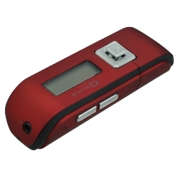 ボイスレコーダー内蔵MP3プレーヤー 1GB レッド GH-KANA-DR