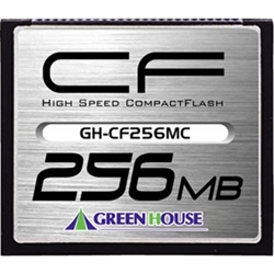 グリーンハウス コンパクトフラッシュ（スタンダードモデル） 256MB ...