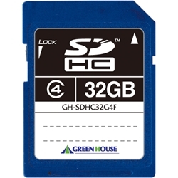 グリーンハウス SDHCメモリーカード クラス4 32GB GH-SDHC32G4F - NTT 