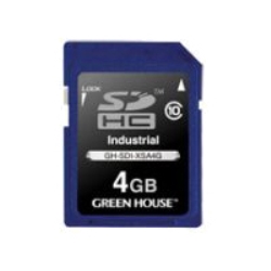 インダストリアルSDHCカード SLC -40〜+85℃ 4GB GH-SDI-XSA4G