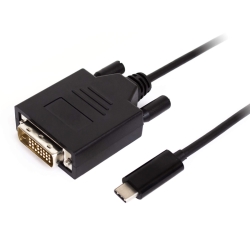 USB3.1 Type-C - DVI ϊP[u 1.8m GH-TCDVA180-BK